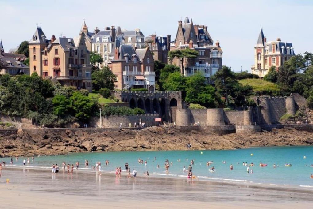 Sunshine - Appartement 2Pers - Terrasse Vue Mer - Dinard Bagian luar foto