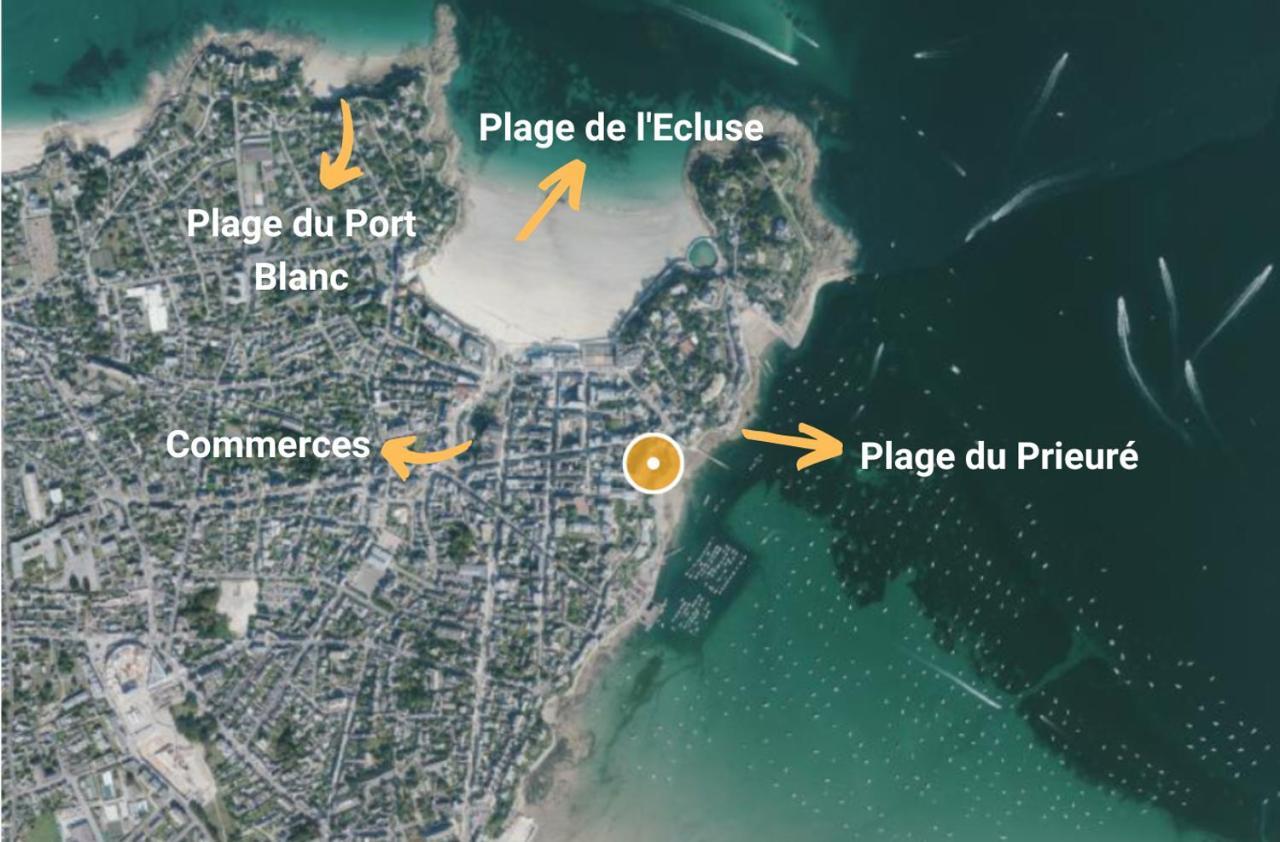 Sunshine - Appartement 2Pers - Terrasse Vue Mer - Dinard Bagian luar foto